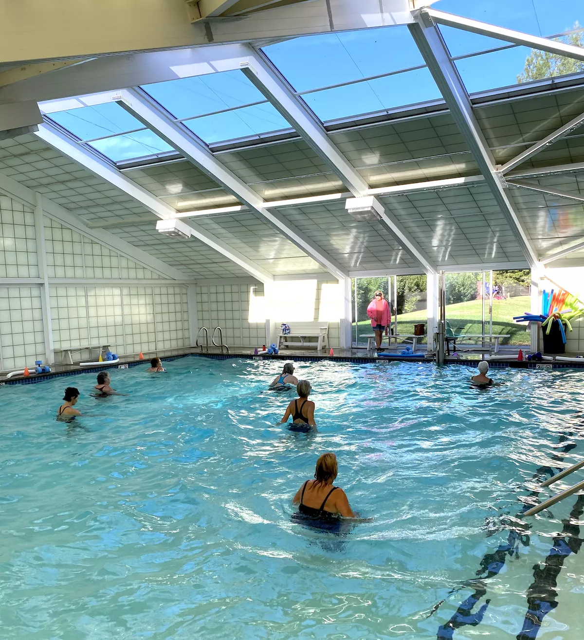 group class indoor pool