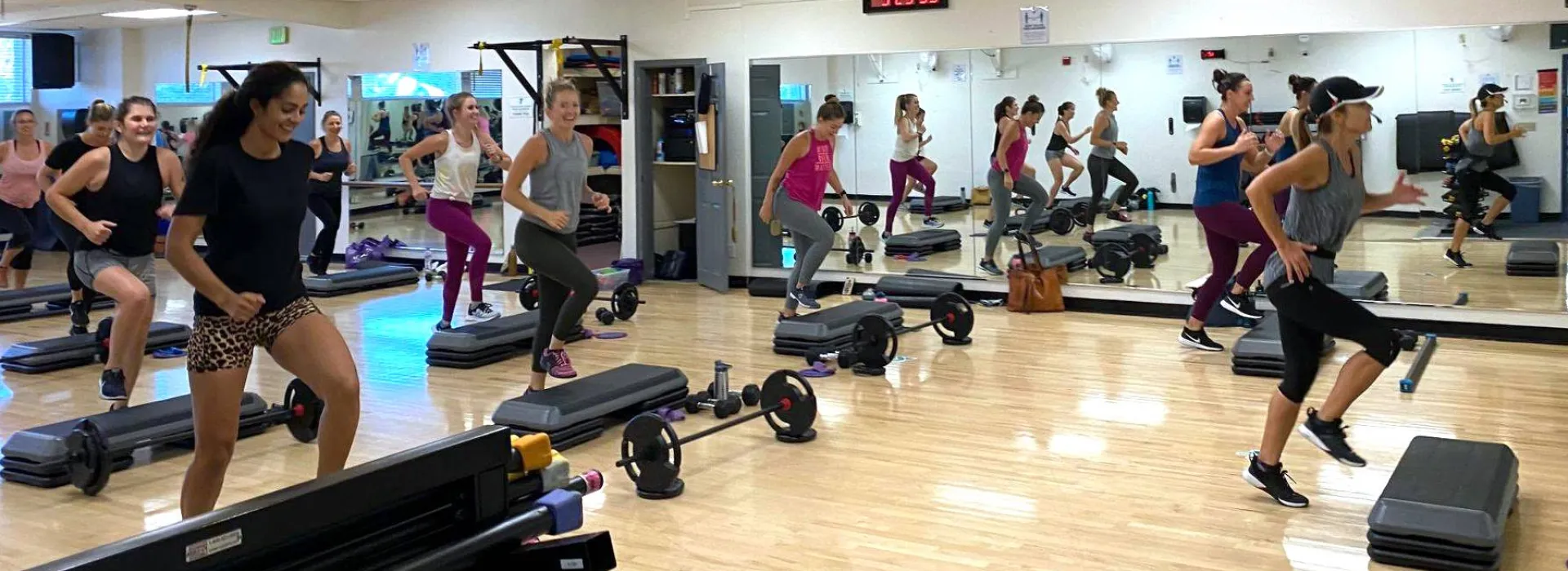 Group exercise at the Y