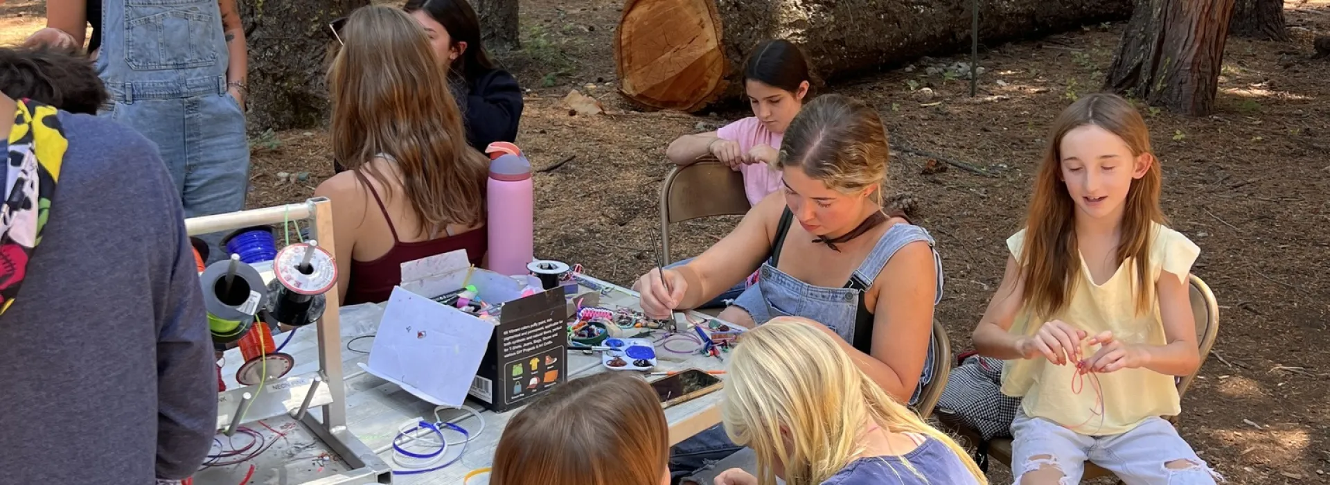 girls at craft table